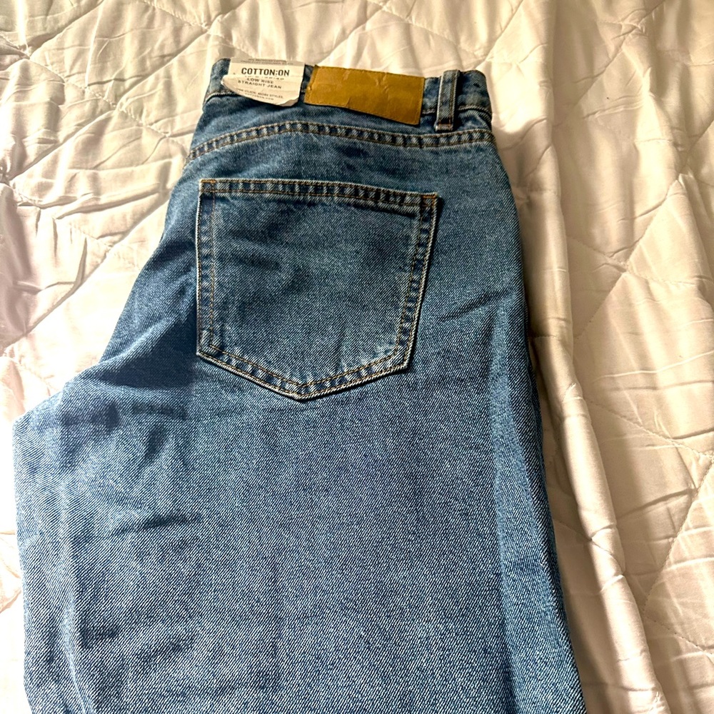 Low rise straight jeans